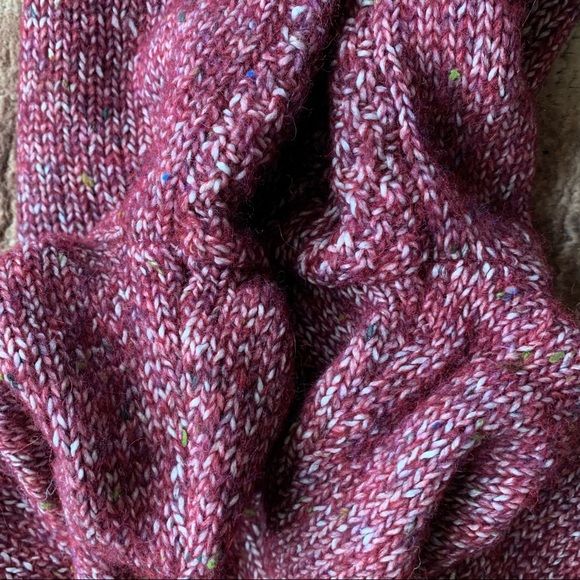 Rebecca Taylor Soft Tweed Cable Pullover Bordeaux - Picture 6 of 8